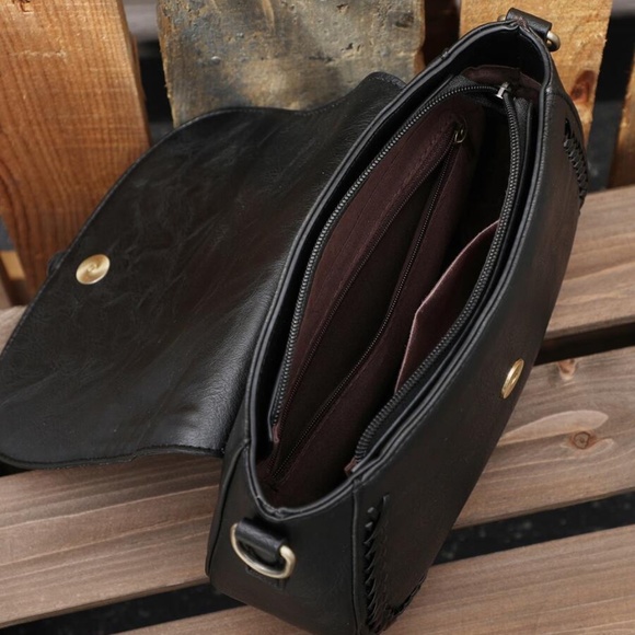 Boho Floral Strap Shoulder Crossbody Bag - Picture 4 of 12